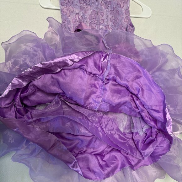 Unk Brand Purple Dress Size 7 Little Girls Formal Party Cosstume - Picture 5 of 8